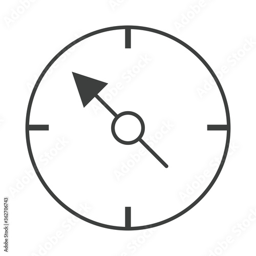 direction of the compass navigation cartography equipment line design icon