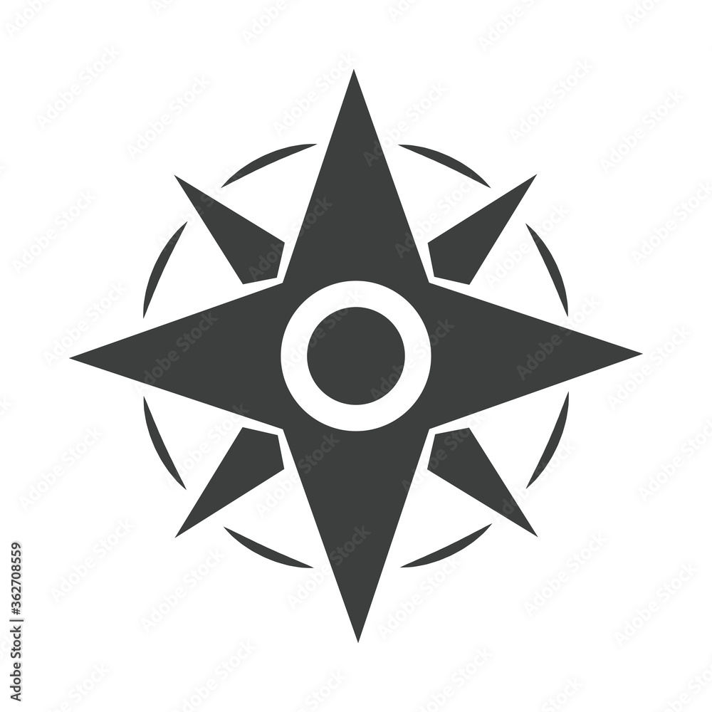 compass rose navigation adventure equipment line design icon compass rose navigation adventure equipment line design icon