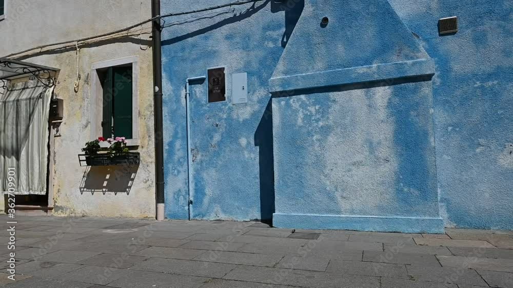Burano, Venice - Colorful buildings between the canals of the lagoon city Burano, Venice - Colorful buildings between the canals of the lagoon city