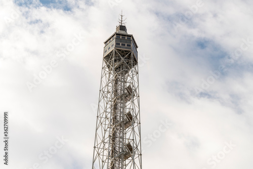 Torre Branca, Steel tower built for 1933 Triennale. Stairs & an elevator climb to 109m for panoramic city views photo