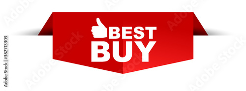 red vector illustration banner best buy
