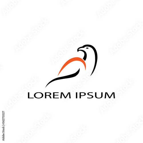 birds logo and icon. logo line template  vector