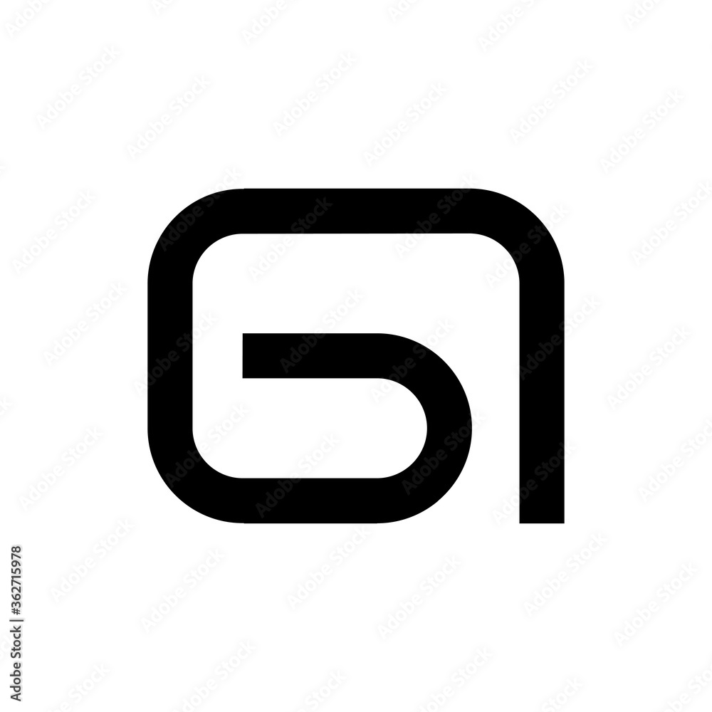 GI letter logo design vector GI letter logo design vector