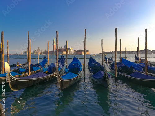 gondolas in venice