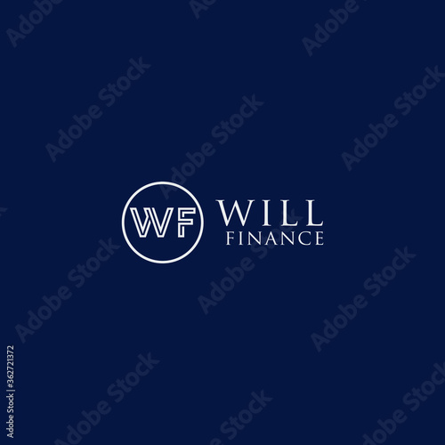 WF letter logo design for your company and creative design.
