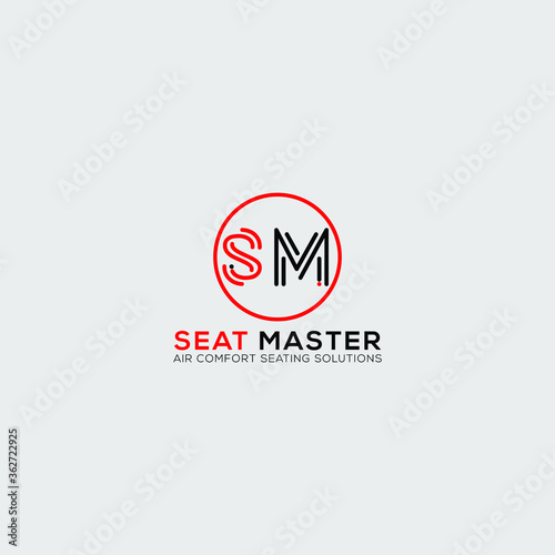 Creative letter SM design.icon used for your company logo.