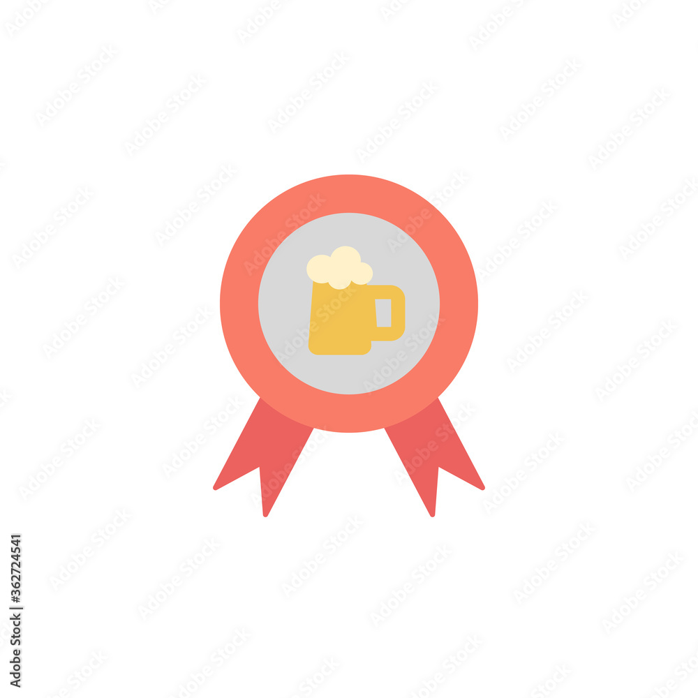 Beer, label icon. Simple color vector elements of international beer day icons for ui and ux, website or mobile application