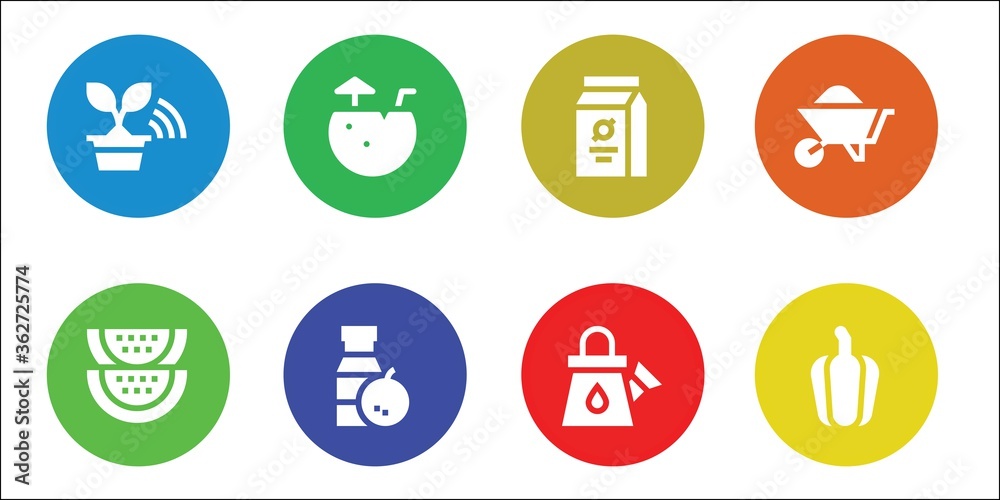 Modern Simple Set of organic Vector filled Icons Modern Simple Set of organic Vector filled Icons