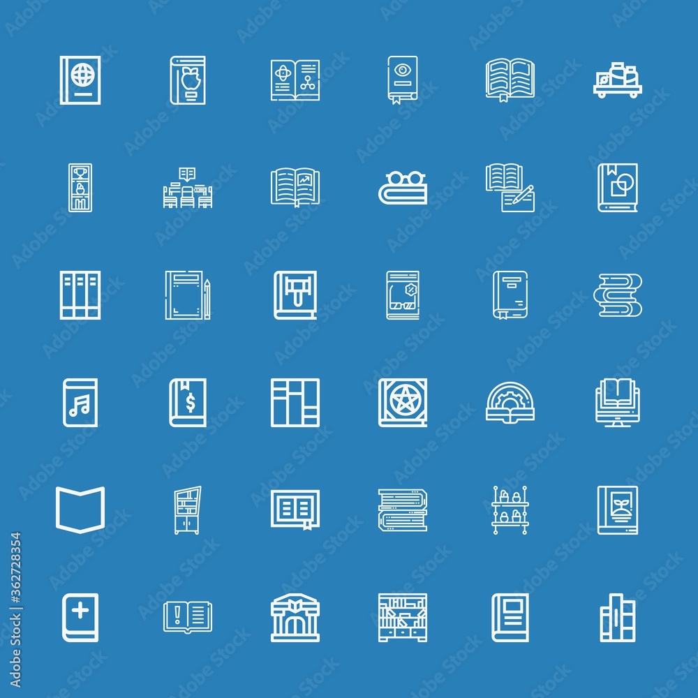 Editable 36 encyclopedia icons for web and mobile Editable 36 encyclopedia icons for web and mobile