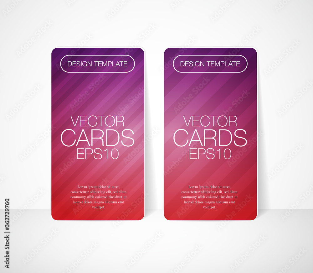 vector design template. business cards, banners, gift cards, colorful background with diagonal stripes