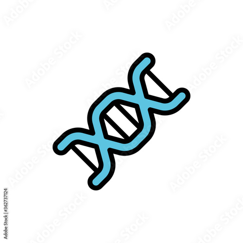 DNA, chemistry icon. Simple color with outline vector elements of stinks icons for ui and ux, website or mobile application
