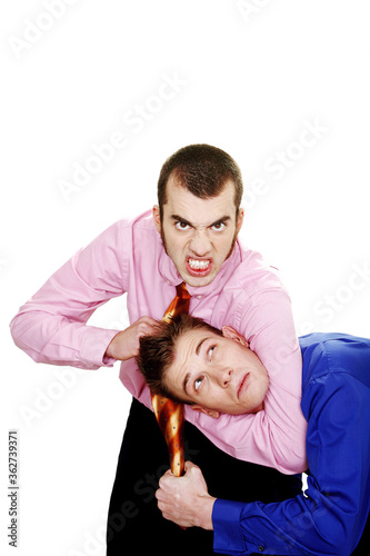 Businessman being bullied photo