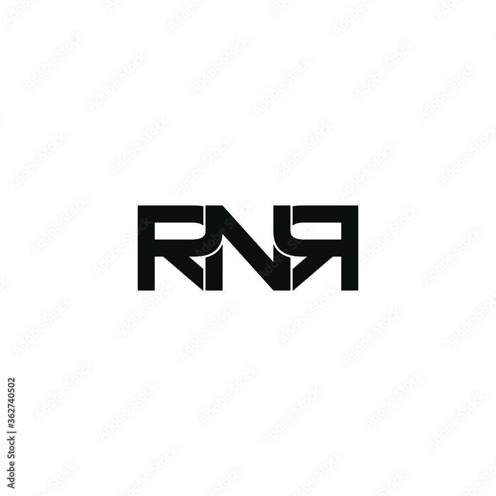 rnr letter original monogram logo design rnr letter original monogram logo design