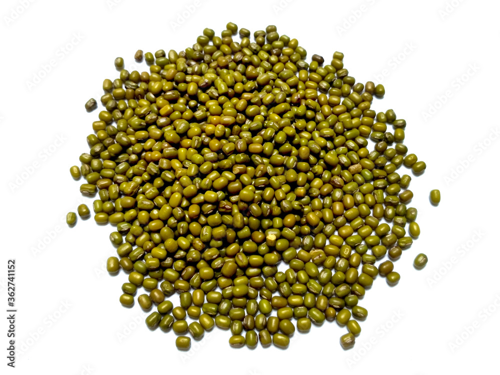 Green Mung Beans Also Know as Mung Dal, Vigna Radiata, Green Beans or Moong Dal isolated on White Background Green Mung Beans Also Know as Mung Dal, Vigna Radiata, Green Beans or Moong Dal isolated on White Background