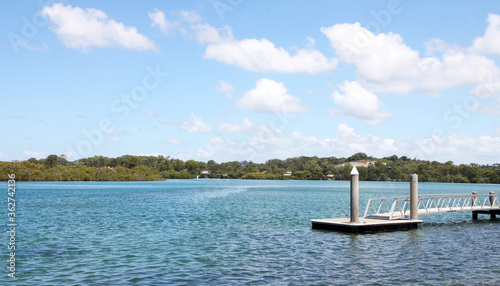 The beautiful Tweed Heads in Northern New South Wales showing the Tweed River and shoreline