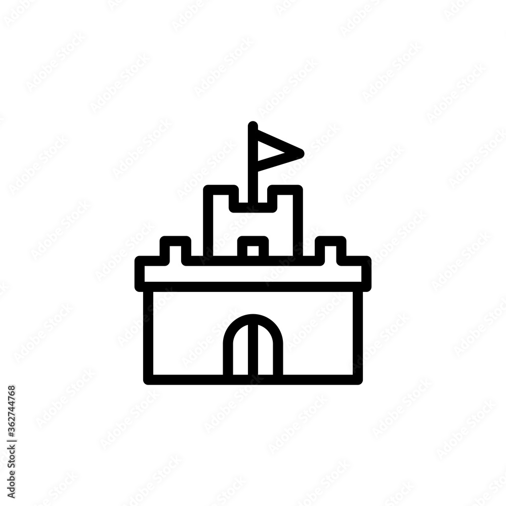 Tower icon. Simple line, outline vector elements of video game icons for ui and ux, website or mobile application Tower icon. Simple line, outline vector elements of video game icons for ui and ux, website or mobile application