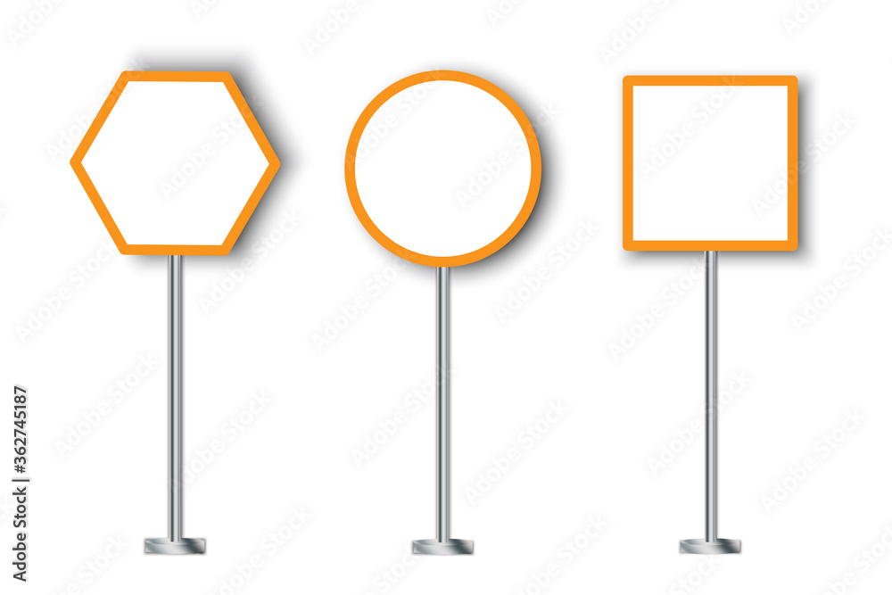 Drawn road sign. Empty flat sketch of warning symbol. Vector image. Stock Photo. Drawn road sign. Empty flat sketch of warning symbol. Vector image. Stock Photo.