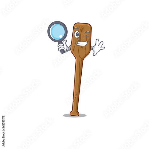 cartoon picture of oars Detective using tools
