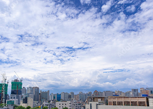 Skyline of Seoul city