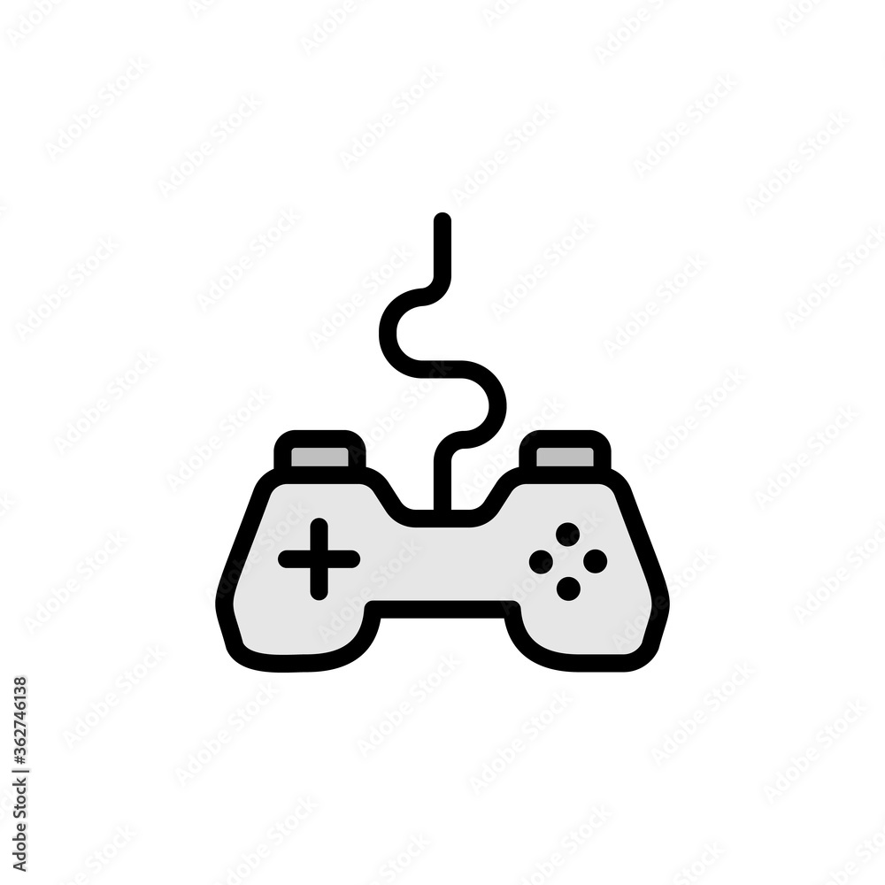 Joystick, game controller icon. Simple color with outline vector elements of video game icons for ui and ux, website or mobile application Joystick, game controller icon. Simple color with outline vector elements of video game icons for ui and ux, website or mobile application