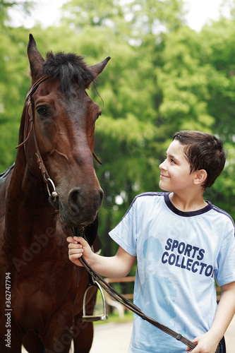 Boy with horse