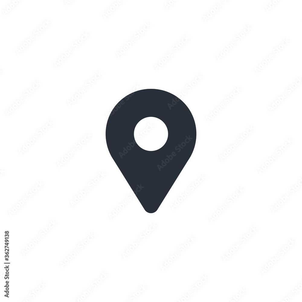 Pin location icon vector template Pin location icon vector template