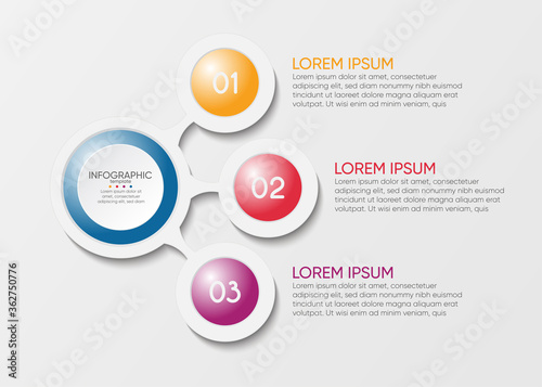 Presentation business abstract background infographic template