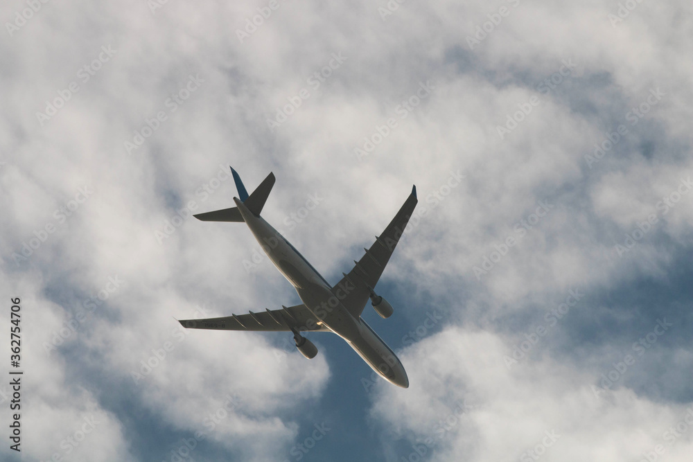 airplane in the sky airplane in the sky