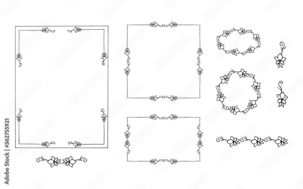 Creating a daily planner Frame is hand drawn