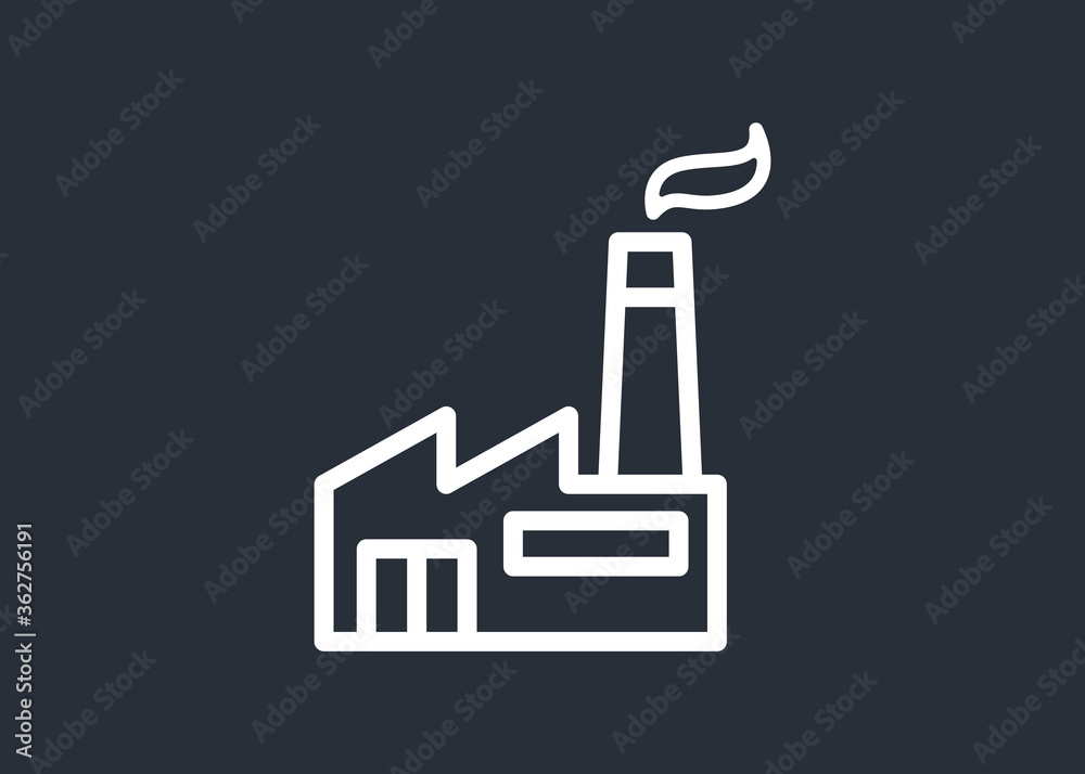 Factory Icon Vector Illustration Logo Template. Industry. Energy. Factory Icon Vector Illustration Logo Template. Industry. Energy.