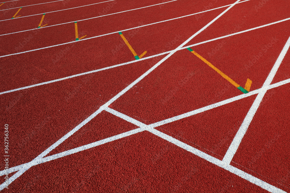 Plastic runway close-up