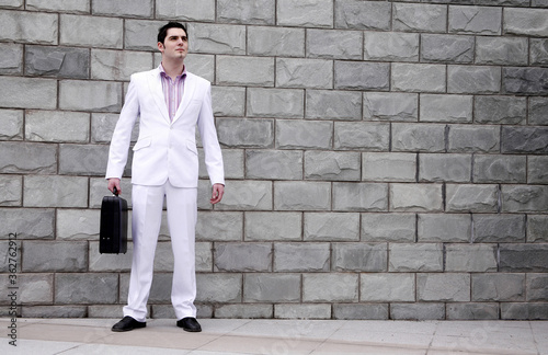 Businessman carrying a briefcase