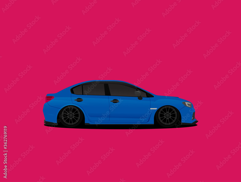 Vector racing car isolated on background Vector racing car isolated on background