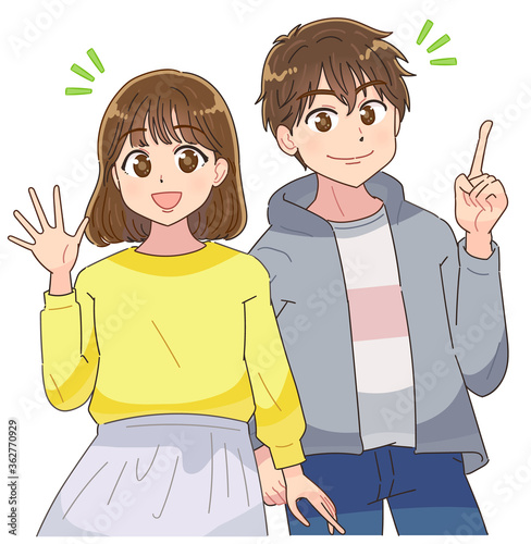 中学生 高校生 10代の若い男の子と女の子