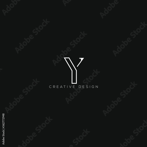 Creative letter Y minimal design.icon used for your company logo.