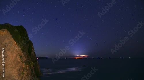Night timelapse-Shooting star