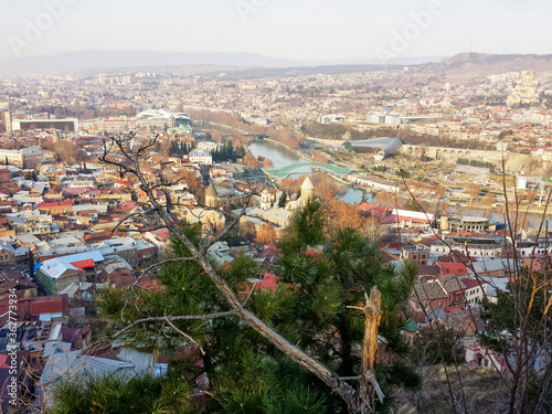 Aerial view of Tbilisi in Georgia