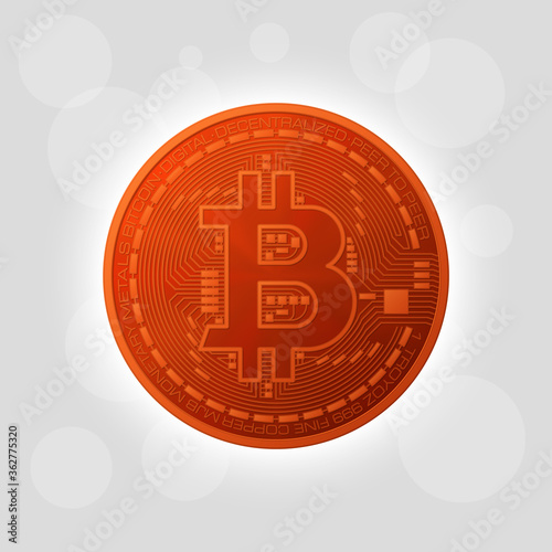 HUD Golden bitcoin. Digital currency money. Technology bitcoin mining worldwide network concept. Web banner golden bitcoin background. Physical bit coin. Cryptocurrency technology gold coins money