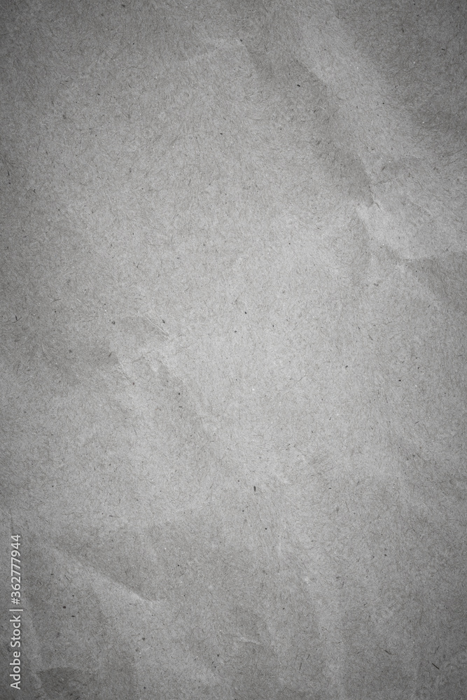 Naklejka premium Gray crumpled paper texture.