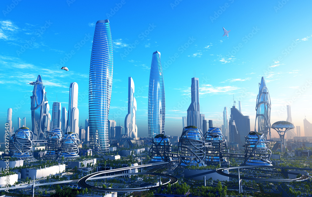 Obraz premium The city of fantasy.