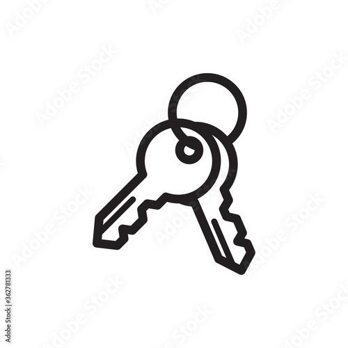 key icon vector symbol template