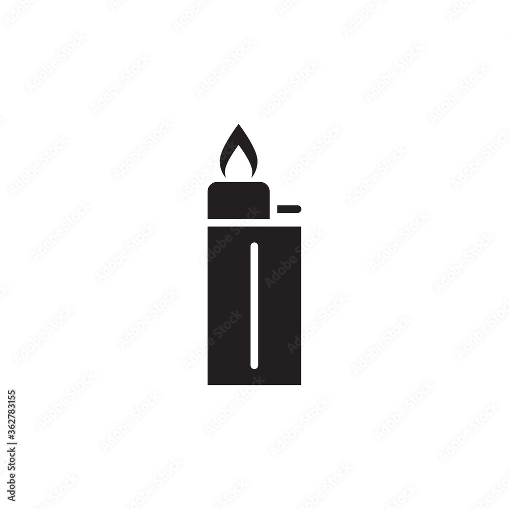 lighter icon vector symbol template