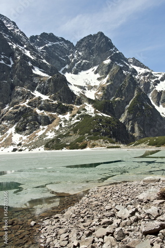 Tatra Mountains Poland Czarny Staw pod Rysy.