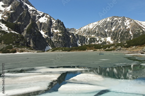 Tatra Mountains Poland Czarny Staw pod Rysy.