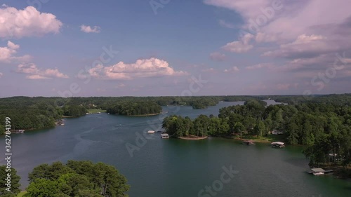 Beautiful day at Lake Lanier in Cumming Georgia photo