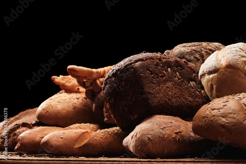 Fragrant bread on the table...
