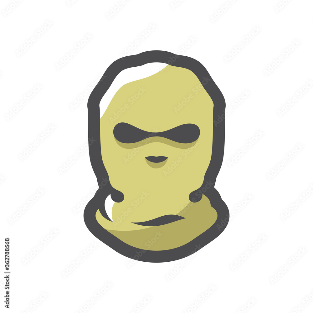 Balaclava. Crime mask. Theft. Vector Cartoon illustration Balaclava. Crime mask. Theft. Vector Cartoon illustration