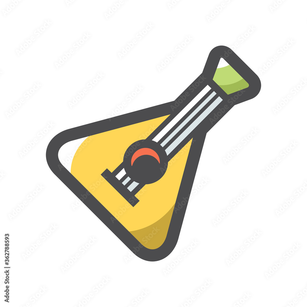 Balalaika Russian musical instrument Vector Cartoon illustration Balalaika Russian musical instrument Vector Cartoon illustration