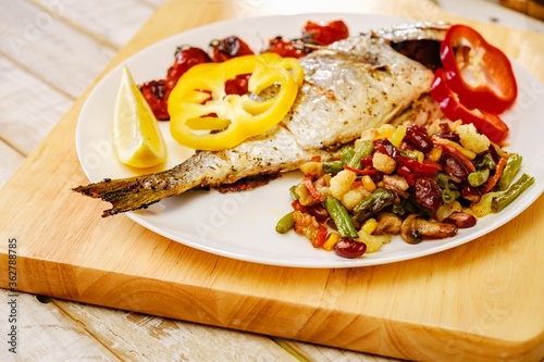Food fish fresh dorado, mea...
