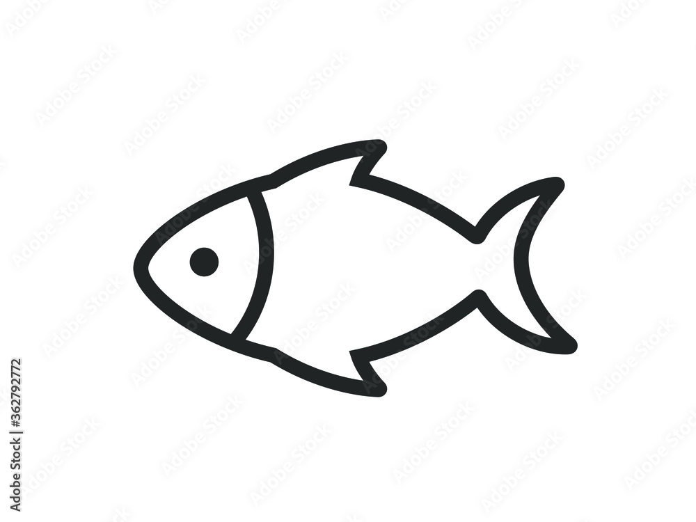 Fish icon. Fish vector illustration. Fish icon. Fish vector illustration.